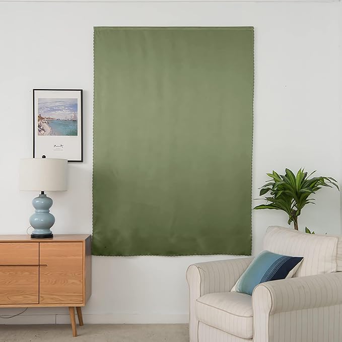 AJAZZ Self Adhesive Curtains 100% Blackout Shades Window Cover Sticky Curtain - Image 8