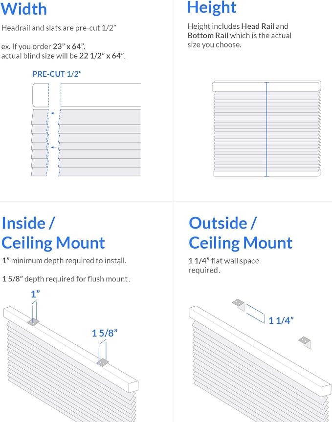 CHICOLOGY Mini Blinds for Indoor Windows – 42"W x 48"H, Cappuccino Horizontal - Image 7
