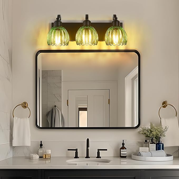 3-Light Black Vanity Lights - Image 2
