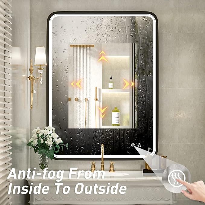 36x28 Inch LED Bathroom Mirror - Image 6