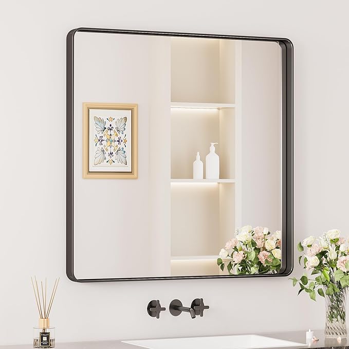 Keonjinn Black Bathroom Mirrors by Keonjinn