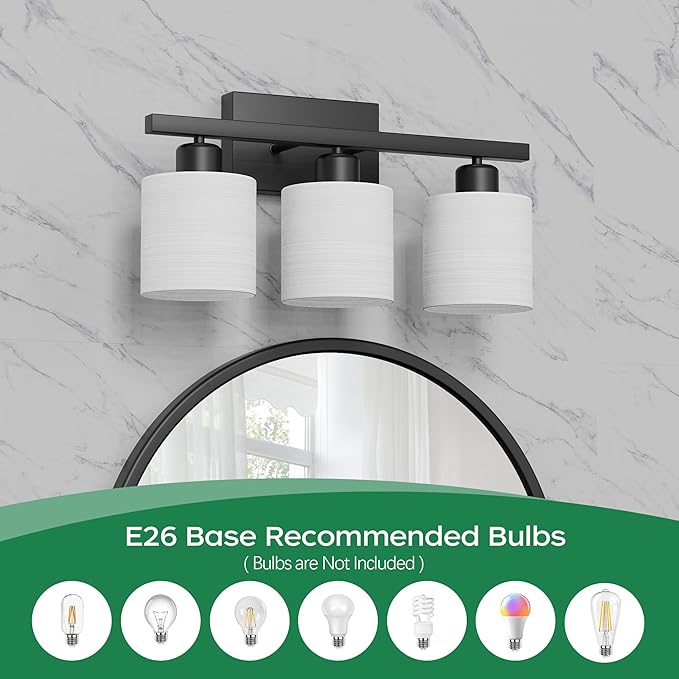 PARTPHONER Bathroom Light Fixtures, Bathroom Lighting Fixtures Over Mirror - Image 4