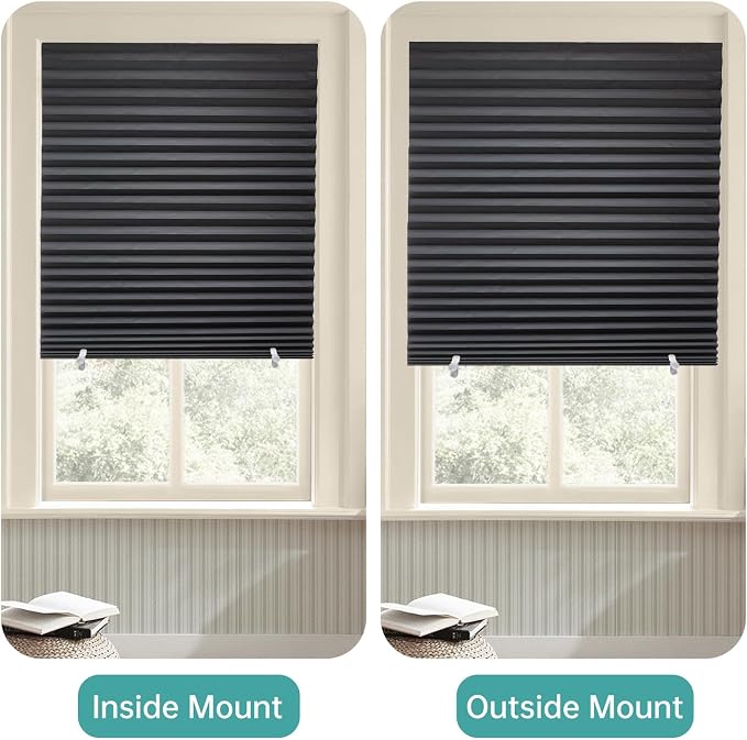 Changshade 12 Pack Temporary Shades, Pleated Paper Blinds - Image 7