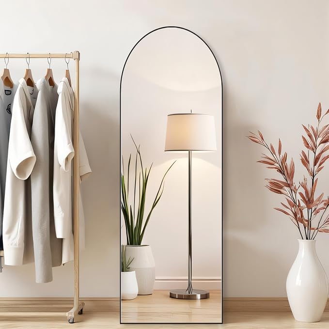Arched Mirror Full Length, Upgraded 16"x59" Body Wall Mirrors - Image 2