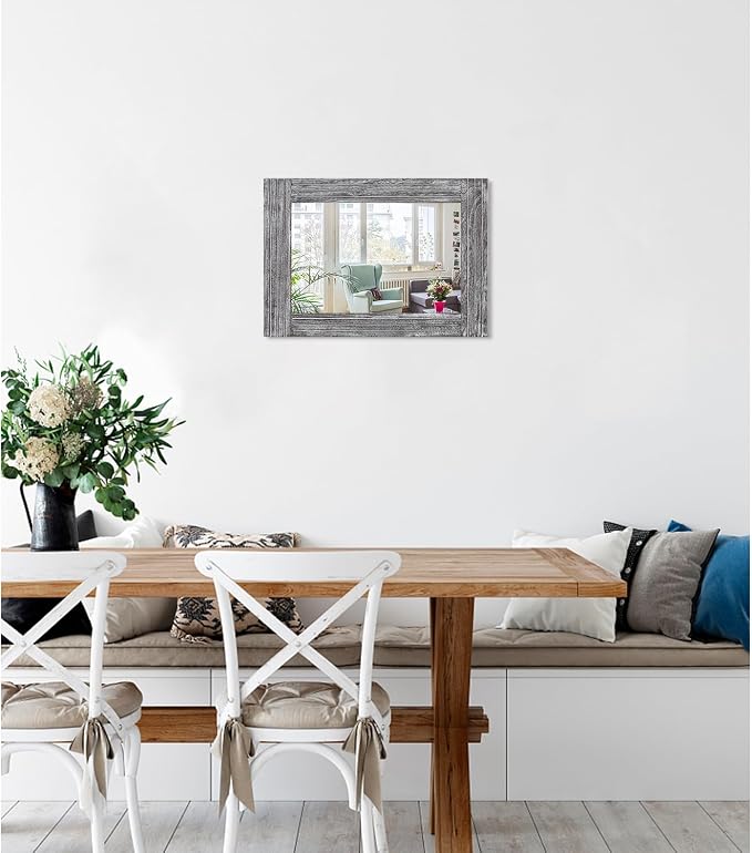 Rustic Wall Mirror Farmhouse, - Image 2