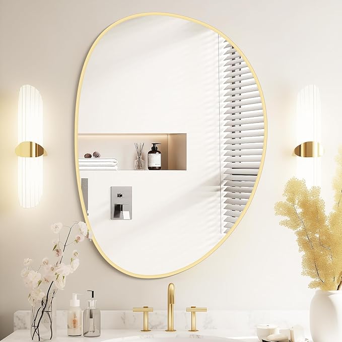 WallBeyond Irregular Wall Mirror, Asymmetrical Mirror Wall Mounted by WallBeyond