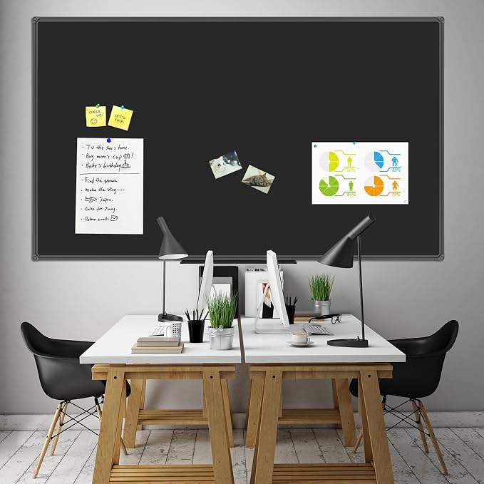 JILoffice Magnetic Chalkboard/Black Board 72 x 40 Inch - Image 3