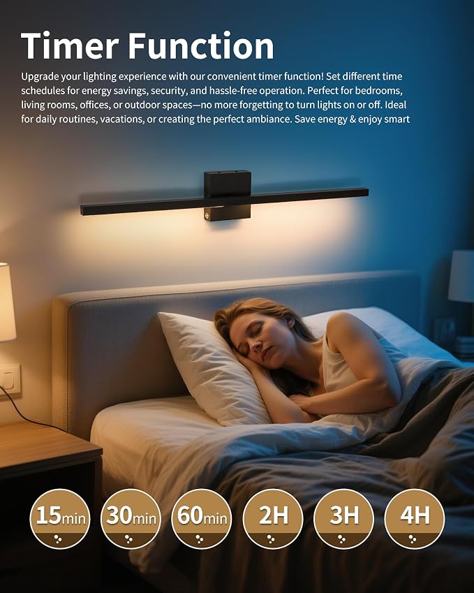 8000mAh Battery Operated Wall Sconce - Image 6