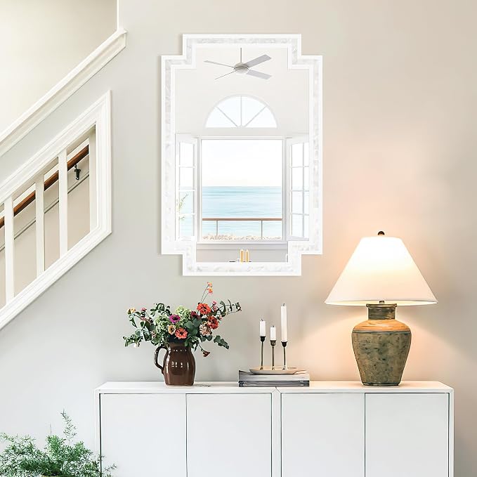 Tanmicoshomy 24 x 36 Inch White Bathroom Mirrors - Image 5