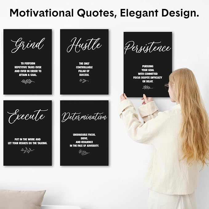 Coume 6 Pack Art Acoustic Panels 12" x 16" Inspirational Self Adhesive - Image 4