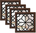 ZEXUIRU 4 Set. Rustic Wall Mirrors by ZEXUIRU