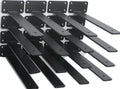 16 Pack - 14 inch Black Hidden L Shelf Bracket Iron Floating Shelf Brackets by MHMYDZ