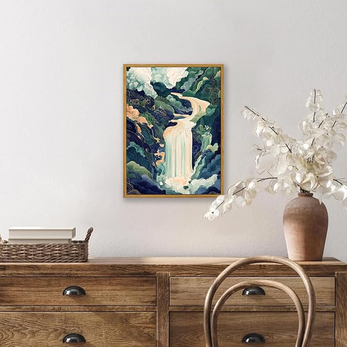 AtterrirArt Framed Japanese Landscape Wall Art Nature Vintage Poster Print - Image 4