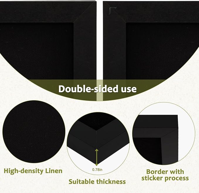 Double-Sided Black Cork Board - Image 4