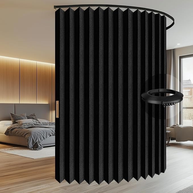 Room Divider Curtain Sets with Flexible Ceiling Track, Privacy Soundproof - Image 2