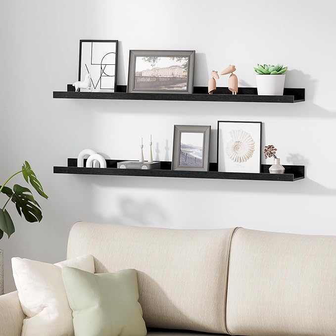 upsimples Floating Shelves for Wall, 35.5 Inch Shelves for Decor Storage Set of - Image 5