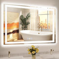 48x32 LED Bathroom Mirror with Lights, Super Bright Front & Backlit Vanity by GreatMirrorTalksItself