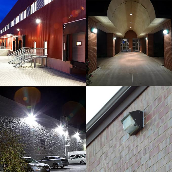 LED Wall Pack Light with Dusk to Dawn Photocell, 120W 15600LM 5000K Daylight - Image 8