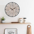EMAX HOME 12 Inch Farmhouse Wall Clock Rustic Antique Wood by EMAXHOME