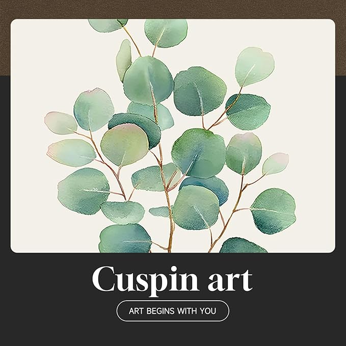 Framed Minimalist Sage Green Botanical Wall Art - Image 7