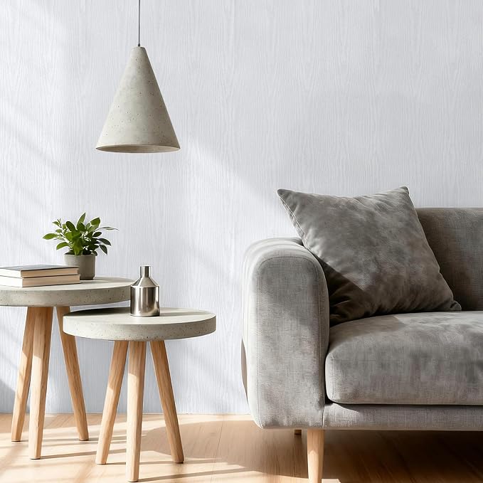 COSNIGHT White Wood Grain Contact Paper Self-Adhesive - Image 7