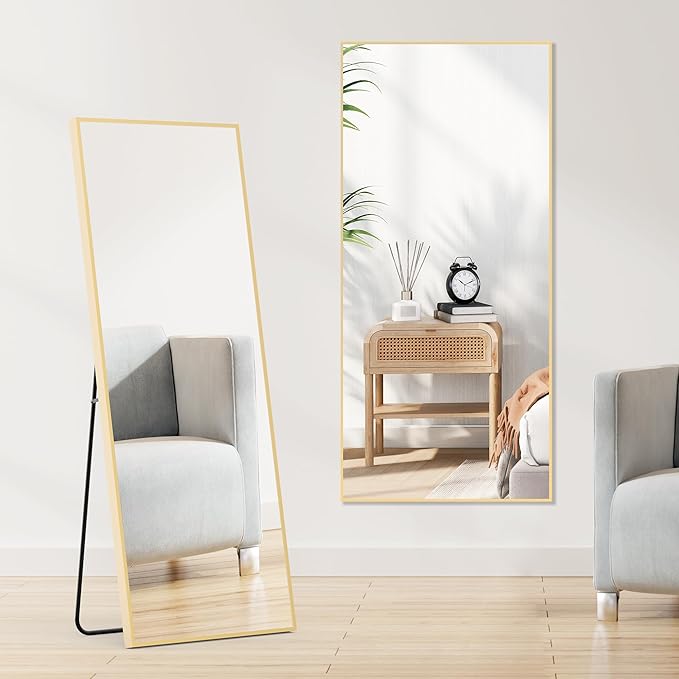 DUMOS Full Length Mirror 64"x21" Full Body Floor Mirror by DumosLifestyle
