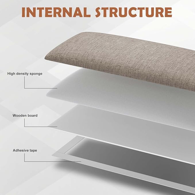 IFNOW Upholstered Wall Mounted Headboard, 3D Soundproof Wall Panels Peel and - Image 2