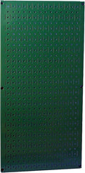 Wall Control Pegboard 32in x 16in Green Metal Pegboard Tool Board Panel by Wall+Control