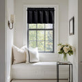 NICETOWN Black Velvet Valance Curtains by NICETOWN