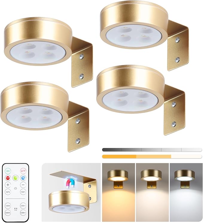 KELUOLY 4-Pack Picture Light Battery Operated Painting Lights - Image 8