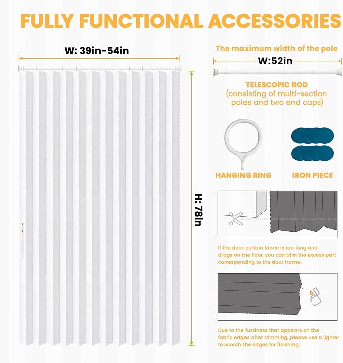 AJAZZ Blackout Magnetic Door Curtain - Image 3