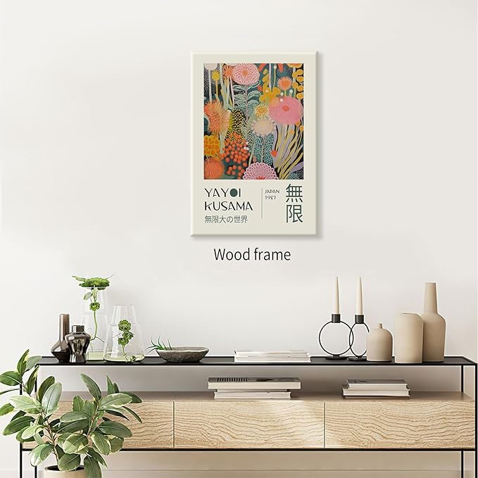 Abstract Yayoi Kusama Posters Japanese Wall Art Vintage Tokyo Aesthetic Prints - Image 4