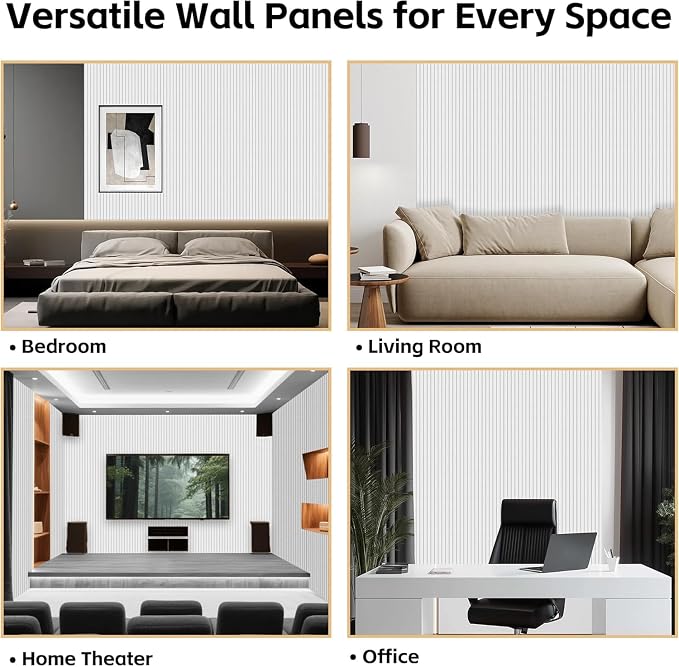 RITOLLO 12 Pack Acoustic Wall Panels, 47.2X23.6X0.4 inch Decorative - Image 6