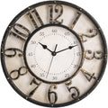 ZOOFOX 12 Inch Retro Wall Clock, Silent Non-Ticking Battery Operated Movement by zoofox