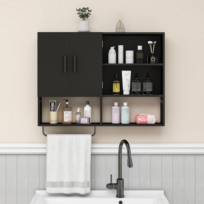 Medicine Cabinet, Wooden Bathroom Wall Cabinet - Image 5
