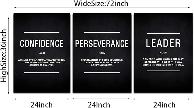 KAWAHONE Canvas Painting Wall Art Large, Motivational Leader Confidence - Image 6