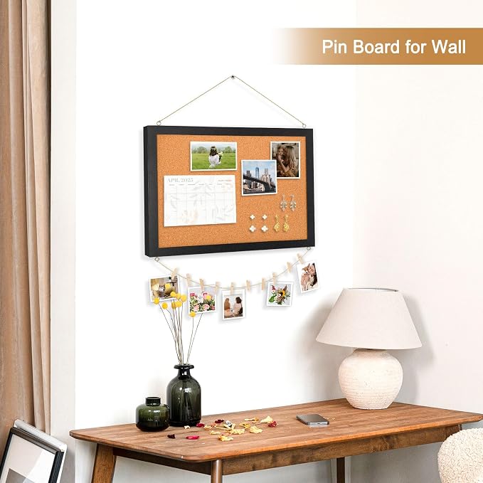 Double-Sided Cork Board for Wall, Picture Display Vision Board Corkboards for - Image 7