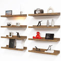 RICHER HOUSE 8 Set Floating Wall Mounted Shelves, Nursery Hanging Book Shelves by RicherHouse