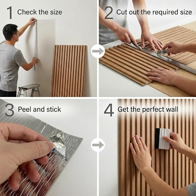 3D Wall Panels Peel and Stick – 15.74" x 236" PVC Faux Texture Wall Covering - Image 5