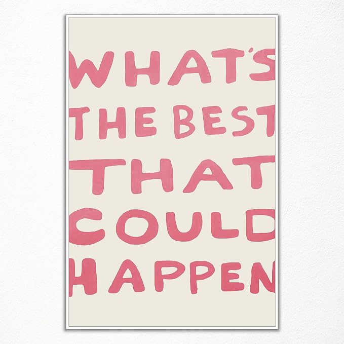 Yaasilinage Daily Reminder Positive Canvas Wall Art, Positive Affirmations Wall by Yaasilinage