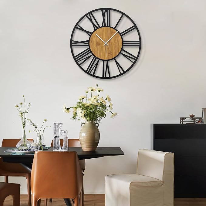 1st owned Wall Clocks for Living Room Decor, Round Silent Little Ticking - Image 7