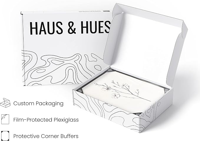 HAUS AND HUES Grey Floral Wall Art - Image 4