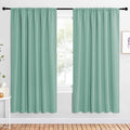 NICETOWN 2 Panels Blackout Curtains, Rod Pocket Window Curtains Room Darkning by NICETOWN