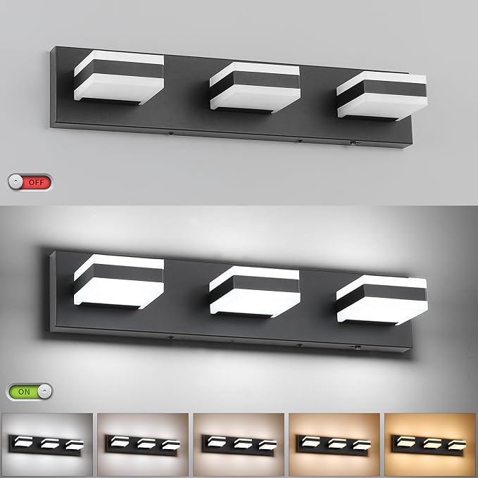 SOLFART Bathroom Light, 5 Color Temperature LED Bathroom Vanity Fixtures - Image 5