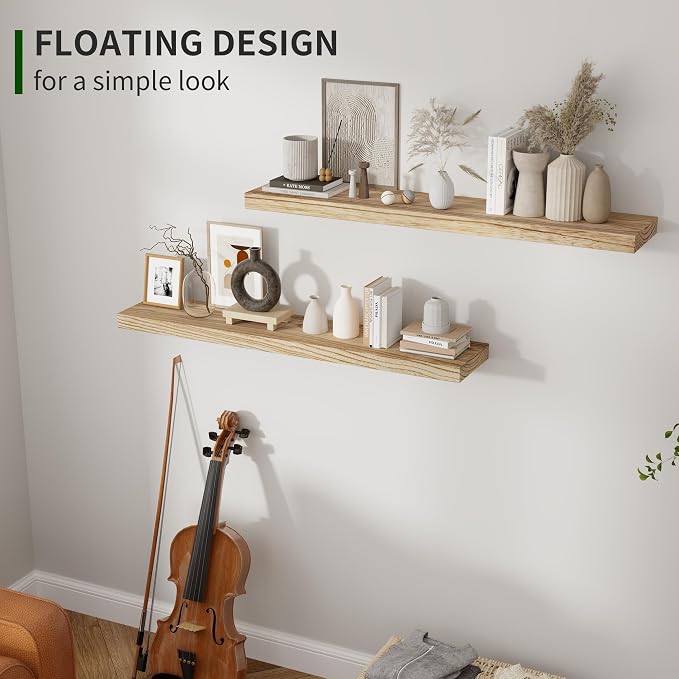 Marsmiles Wood Floating Shelves - Image 3