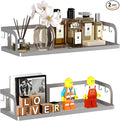 PUSDON 2-Pack Wide Hollowout Shower Caddy & Spice Rack, Wall Mount Bathroom by PUSDON