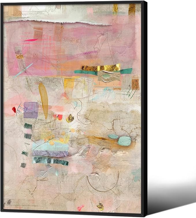 Abstract Modern Watercolor Painting Wall Art Trendy Vibrant Pastel Posters by Medpol