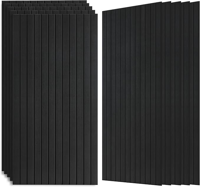 Wood Veneer Sound Panels, 10 Pack 47.2”x23.6” Wall Panels, Decorative Acoustic by AUTORIFIC