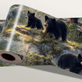 Black Bear Wallpaper Border 196x4 Inch Peel and Stick Wall Border Self Adhesive by IOHEFY