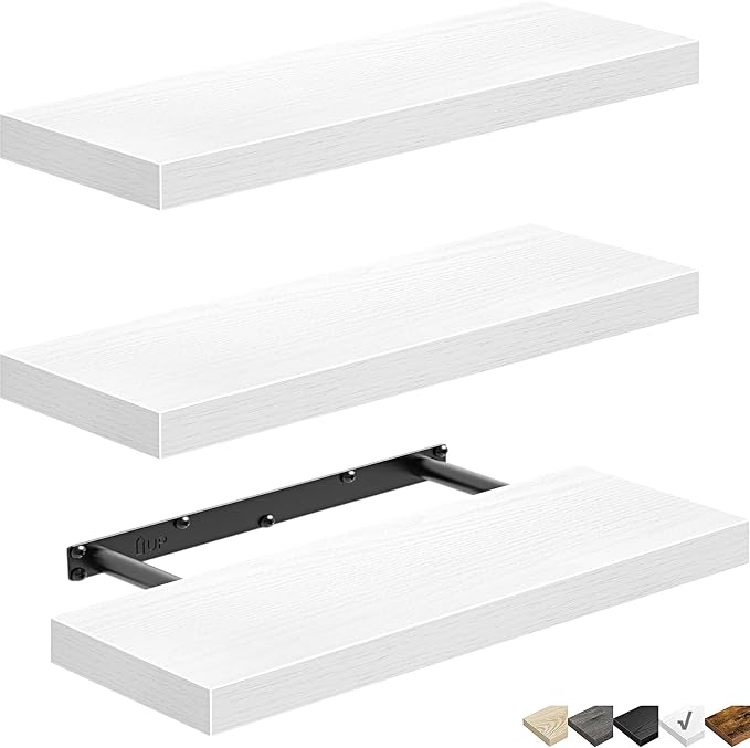 QEEIG Floating Shelves for Wall Bathroom Shelf Bedroom Kitchen Living Room - Image 9